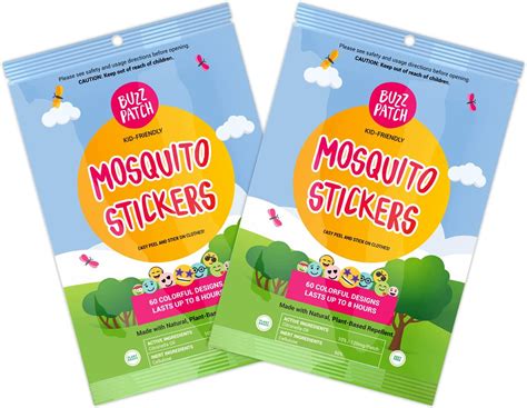Buzzpatch Mosquito Patch Stickers For Kids 60 Pack All