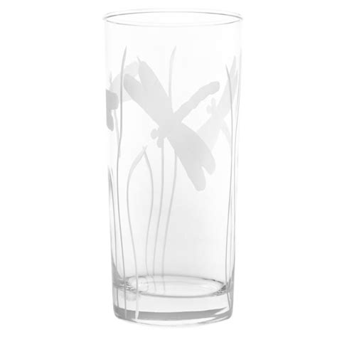 rolf glass dragonfly 15 oz clear highball glass set of 4 206011 s4 the home depot