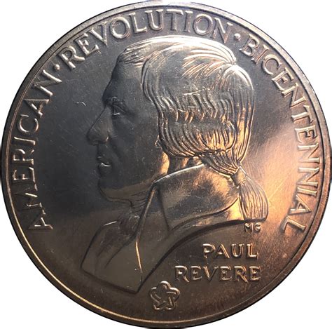 Medal American Revolution Bicentennial Paul Revere Tokens