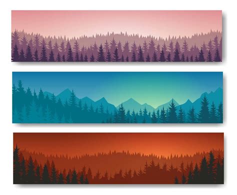 Free Forest Landscape Background Vector Vector Art & Graphics