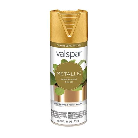 Spray paint is colorful, versatile, and easy to carry. Valspar Gloss Gold Metallic Spray Paint (Actual Net ...