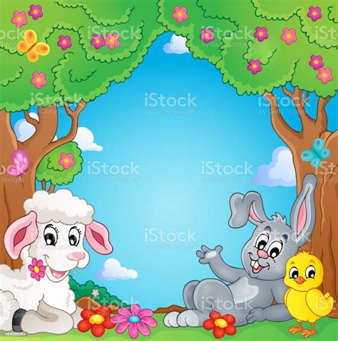 Spring Animals Theme Image 3 Stock Illustration - Download Image Now