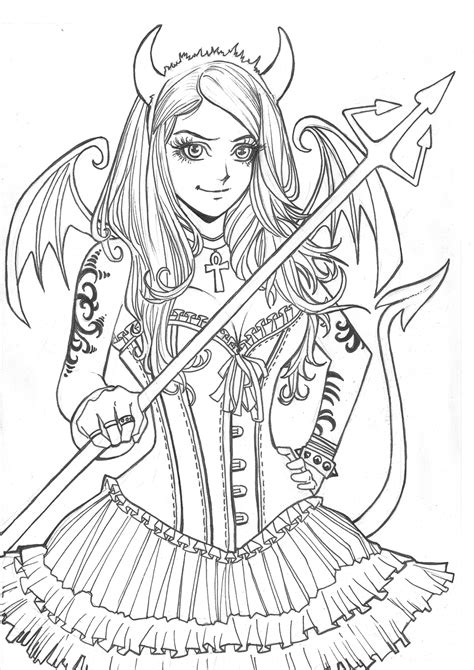 This is kirika chibi line art by yampuff on deviantart chibi anime girls coloring pages coloringstar image. Pin on Раскраски