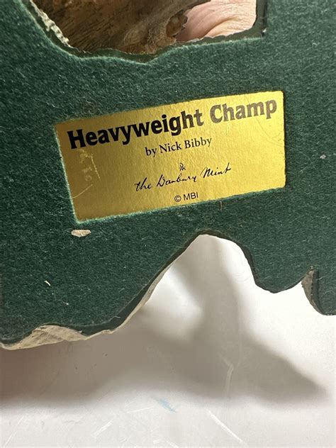 Danbury Mint Heavyweight Champ By Nick Bibby Grizzly Bear Statue Ebay