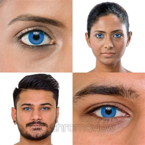 Blue Uv I Glow Coloured Contact Lenses Daily Chromaview Uk