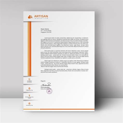 I've also designed a joint letterhead. Letterhead | Company letterhead template, Letterhead ...