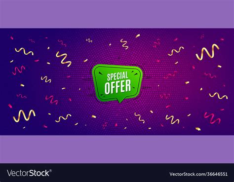 Special Offer Banner Discount Sticker Shape Vector Image