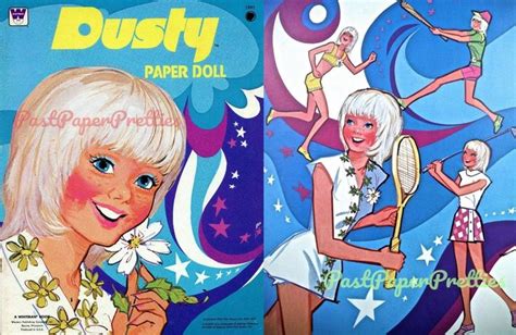 Vintage Paper Dolls Dusty Fashion Doll Retro 1975 Printable Pdf Instant