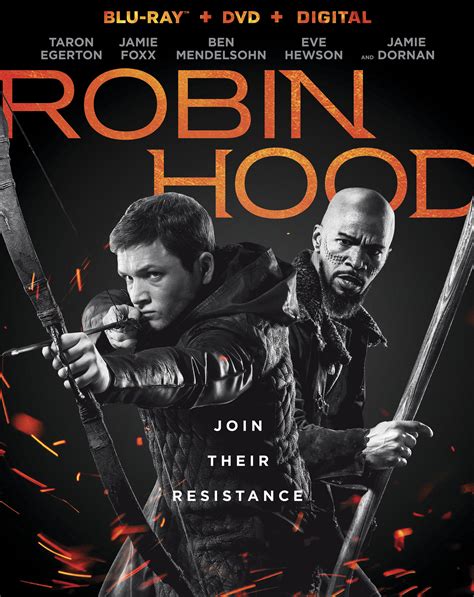 Тэрон эджертон, джейми фокс, бен мендельсон и др. Robin Hood Blu-ray 2018 - Best Buy