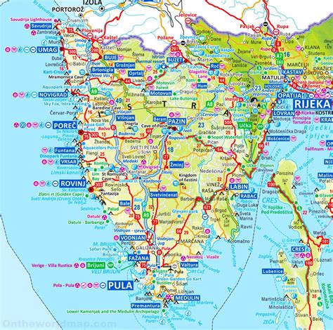 Istria road map