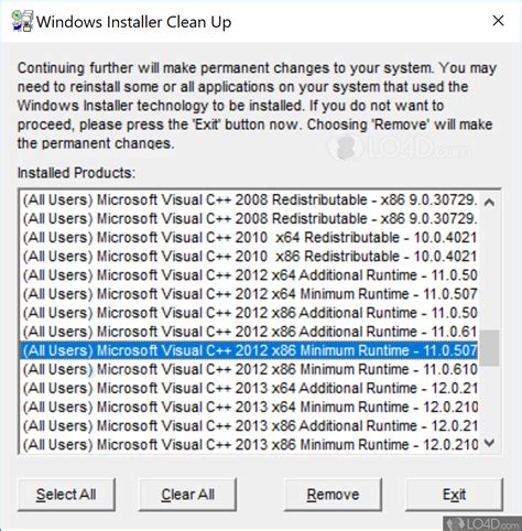 TÉlÉcharger Windows Installer Cleanup Utility 2501
