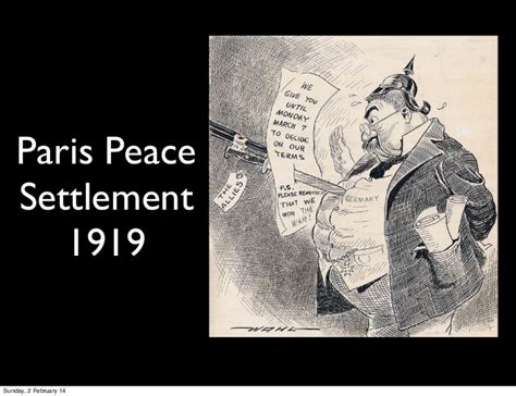 World War One Paris Peace Settlement Treaty Of Versailles 1919