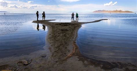 Water Levels In Great Salt Lake Approach Record Low