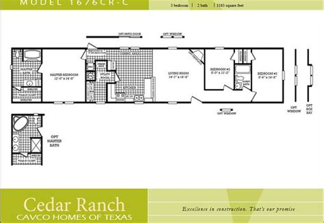 There are as many two bedroom floor plans as there are apartments and houses in the world. Scotbilt Mobile Home Floor Plans singelwide | CAVCO-HOMES ...