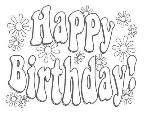 20 Besten Happy Birthday Ausmalbilder – Beste Wohnkultur, Bastelideen