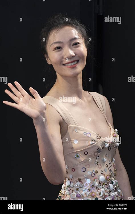 chinese actress qi xi attends the screening of bitter flowers at the inauguration of the