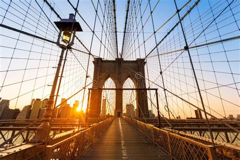 Brooklyn Bridge And Manhattan New York City Us Stock Photo Image Of