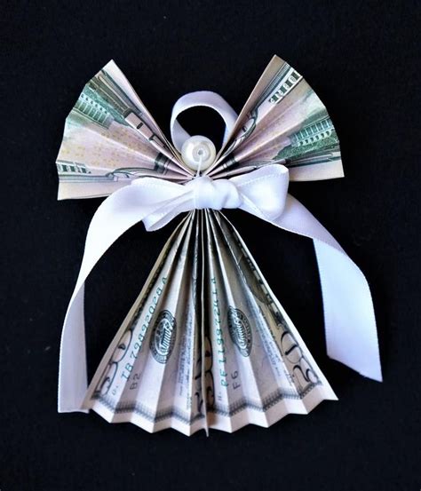 Money Angel T Dollar Origami Birthday Graduation Etsy