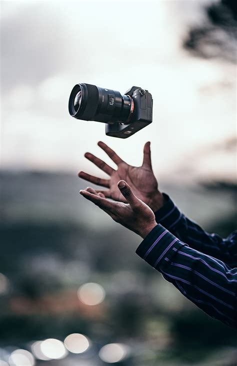Camera Hands Toss Levitation Hd Phone Wallpaper Peakpx