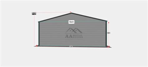 24x30 Two Car Metal Garage Strong Durable Garages With Endless