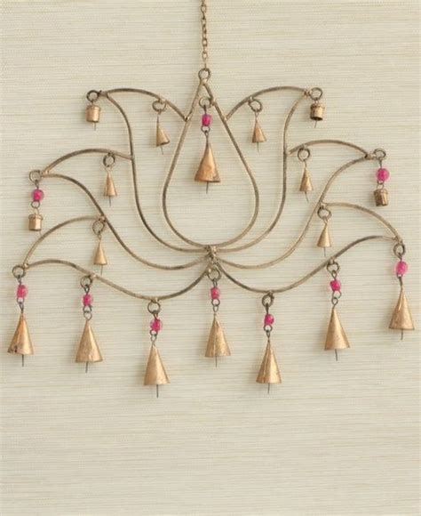 Fair Trade Reflection Lotus Chime And Wall Art Indian Home Decor