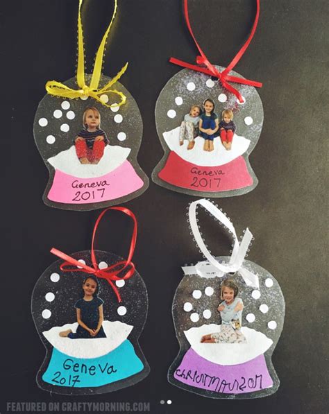 15 Diy Photo Ornaments To Decorate Your Tree Preschool Christmas