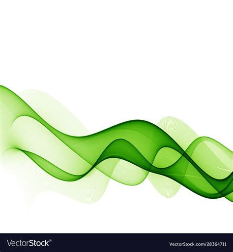 An Abstract Green Wave Royalty Free Vector Image