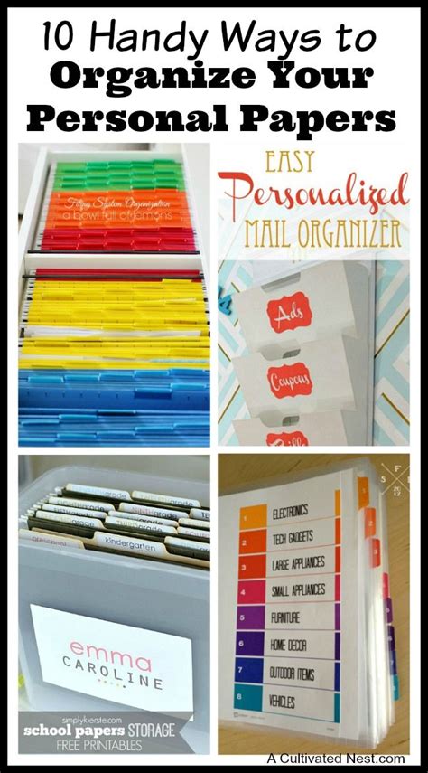 15 Handy Ways To Organize Your Personal Papers A Cultivated Nest