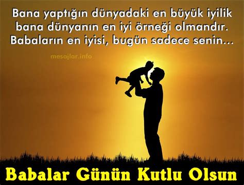 Babalar günü, babaların ve baba figürlerinin çocuklarının hayatlarına yaptıkları katkıyı tanımak için dünya çapında kutlanmaktadır. Resimli Babalar Günü Mesajları Sözleri Arşivi 2021