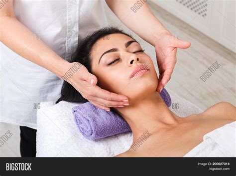 Neck Massage Spa Image And Photo Free Trial Bigstock