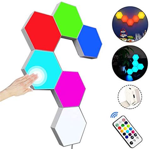 Hexagon Wall Light With Remote Controlsmart Modular Touch Sensitive