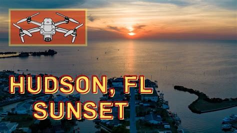 Hudson Beach Florida Flyover At Sunset Wmusic Hudson Florida 4k