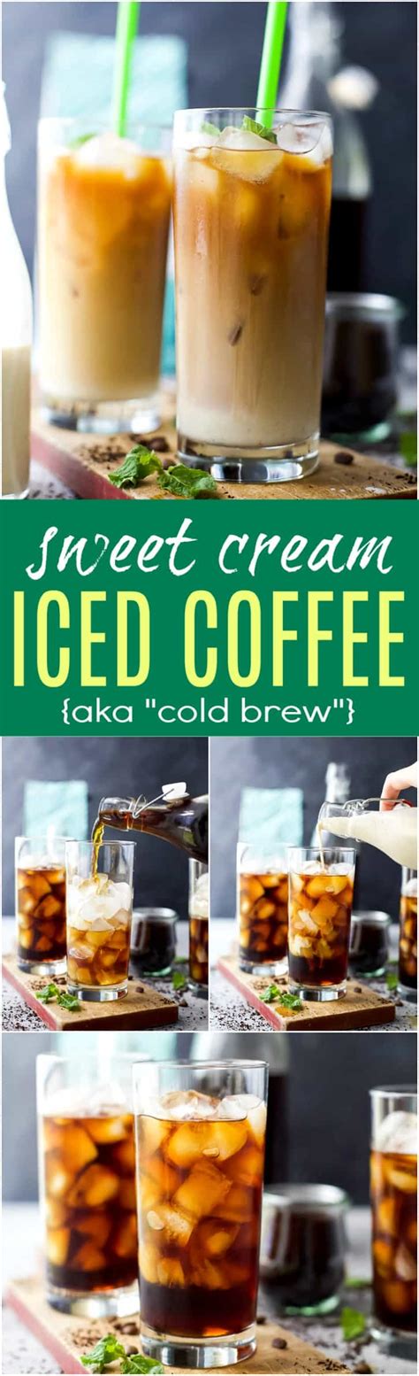 I prefer to use the first way most of the time and used in this recipe as well but to make instant cold coffee you may use the third way of brewing coffee. Perfect Homemade Iced Coffee Recipe with a Sweet Cream Finish