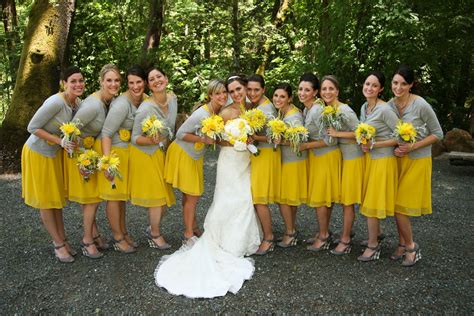 Exquisite Blooms Yellow And Gray Weddings