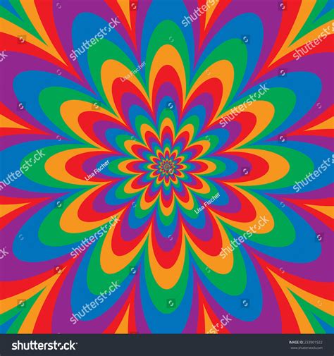 A knowledge of color terms helps us to understand how color is used in art and design. Infinite Flower Op Art Design Primary Stock Vector ...