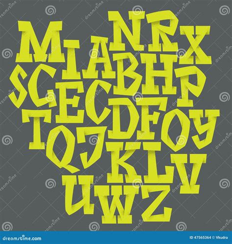 Vector Alphabet Hand Drawn Letters 47565364