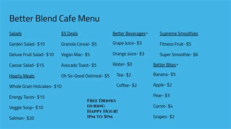 Make A Menu For Your Bloxburg Cafe By Madisondisibio Fiverr