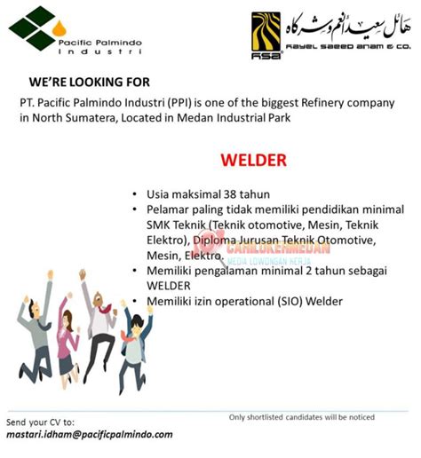 Sejak 2008 hingga saat ini, kami mengalami pertubuhan yang sangat baik hingga 75% pertahun, month to month annualy. Lowongan Kerja STM D3 Di PT Pacific Palmindo Industri KIM ...