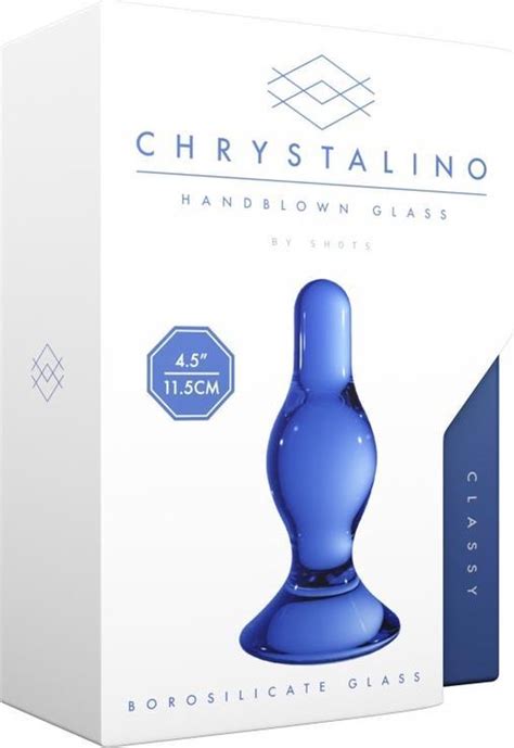 Classy Blue Butt Plugs Anal Dildos Shots Chrystalino Blue