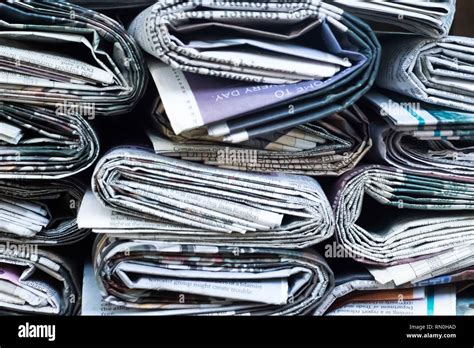 Folded Newspaper Hi Res Stock Photography And Images Alamy