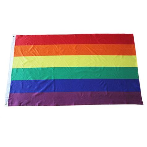 2020 15090cm Decor Rainbow Banner Mini Rainbow Gay Pride Stick Flag