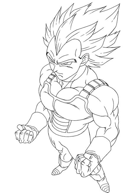 Goku Vs Vegeta Coloring Pages at GetColorings.com | Free printable