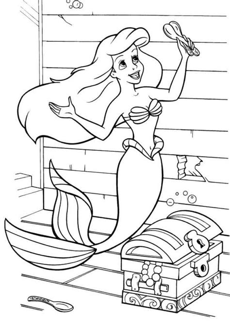 53 Desenhos Da Ariel Para Colorir