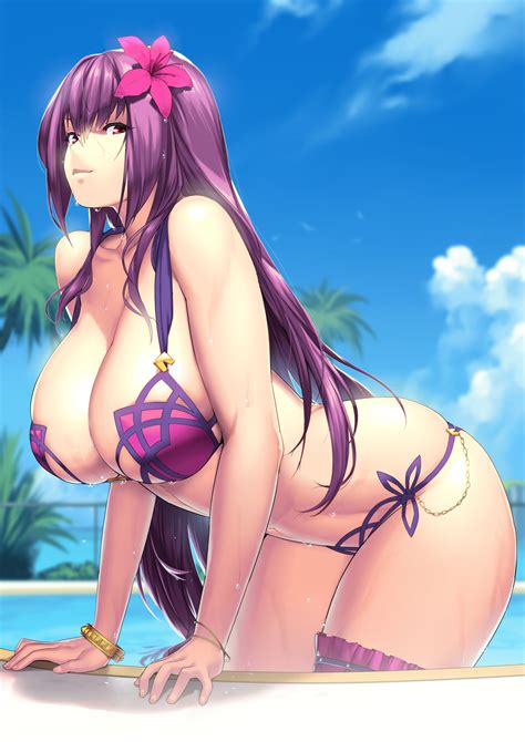 Scathach Swimsuit Assassin Fate Danbooru