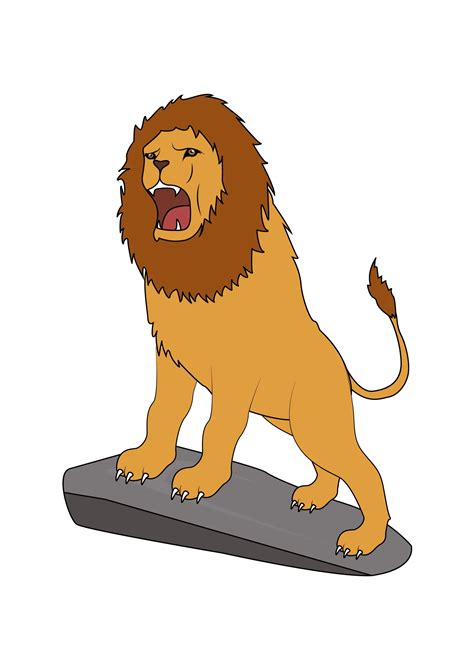 How To Draw A Lion Roaring Step By Step