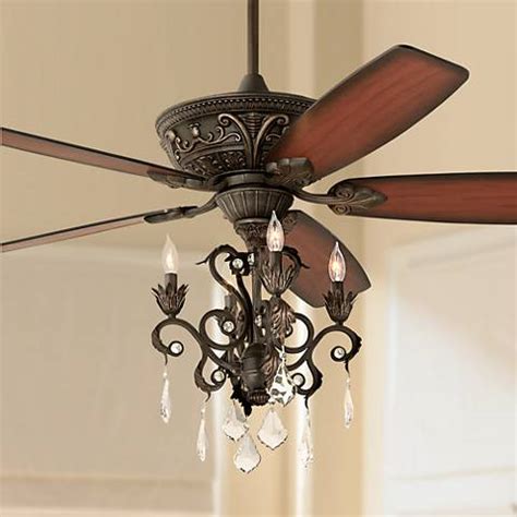 I can see where a fan might be useful with this tall ceiling. 60" Casa Montego Bronze Chandelier Ceiling Fan - #56358 ...