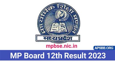 Mp Board 12th Result 2023 Date Link Marksheet Download Pdf Apsbb