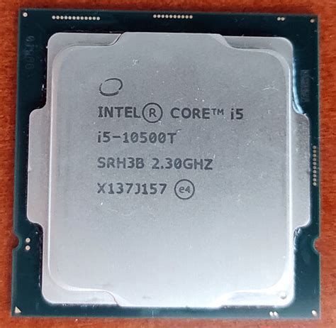 Intel Core I5 10500t Cpu Processzor 6mag12szál 35 Watt Tdp Uhd
