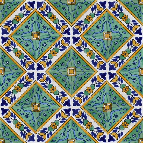 80 4x4 Mexican Talavera Ceramic Tiles Folk 47 Etsy