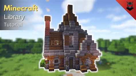 Minecraft How To Build A Medieval Library Library Tutorial Youtube